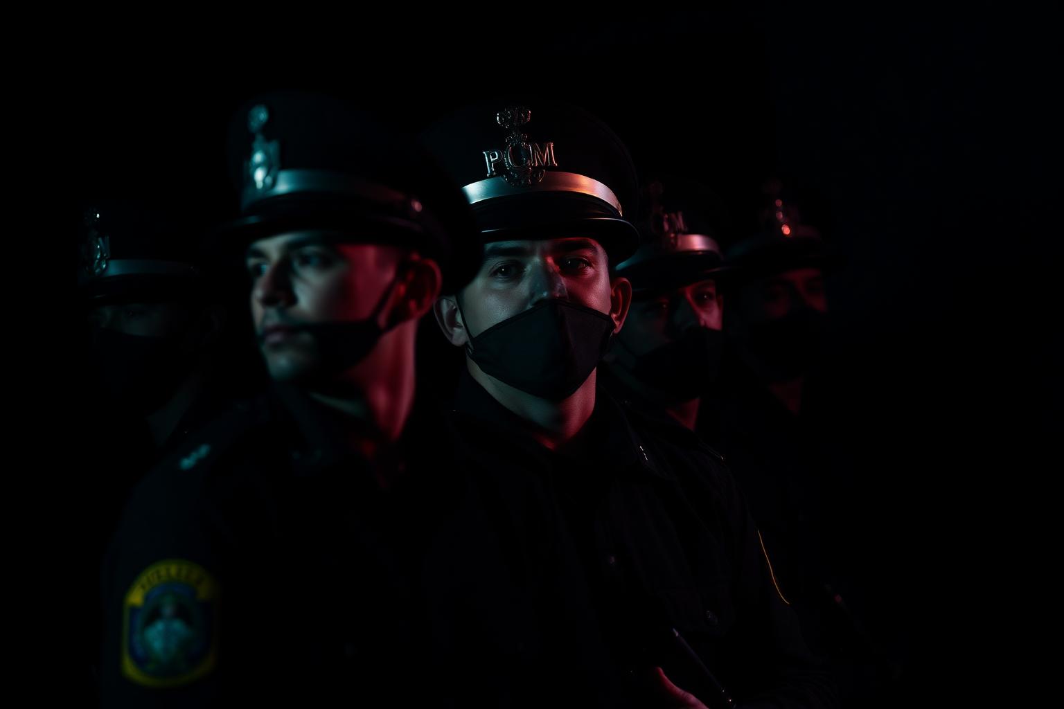 Policial militar em formação